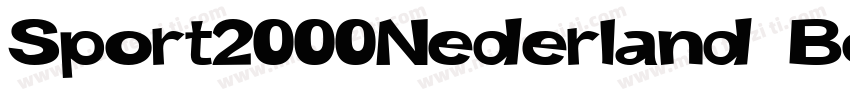 Sport2000Nederland Bold字体转换